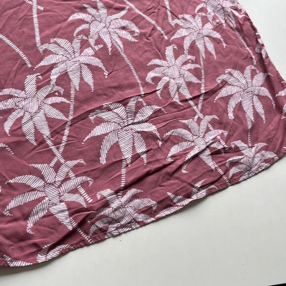 A-Frame Slim Fit Rayon Palm Camp Shirt Mens XL Tall - Picture 5 of 8